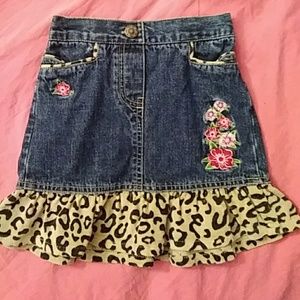 Blue jean skirt